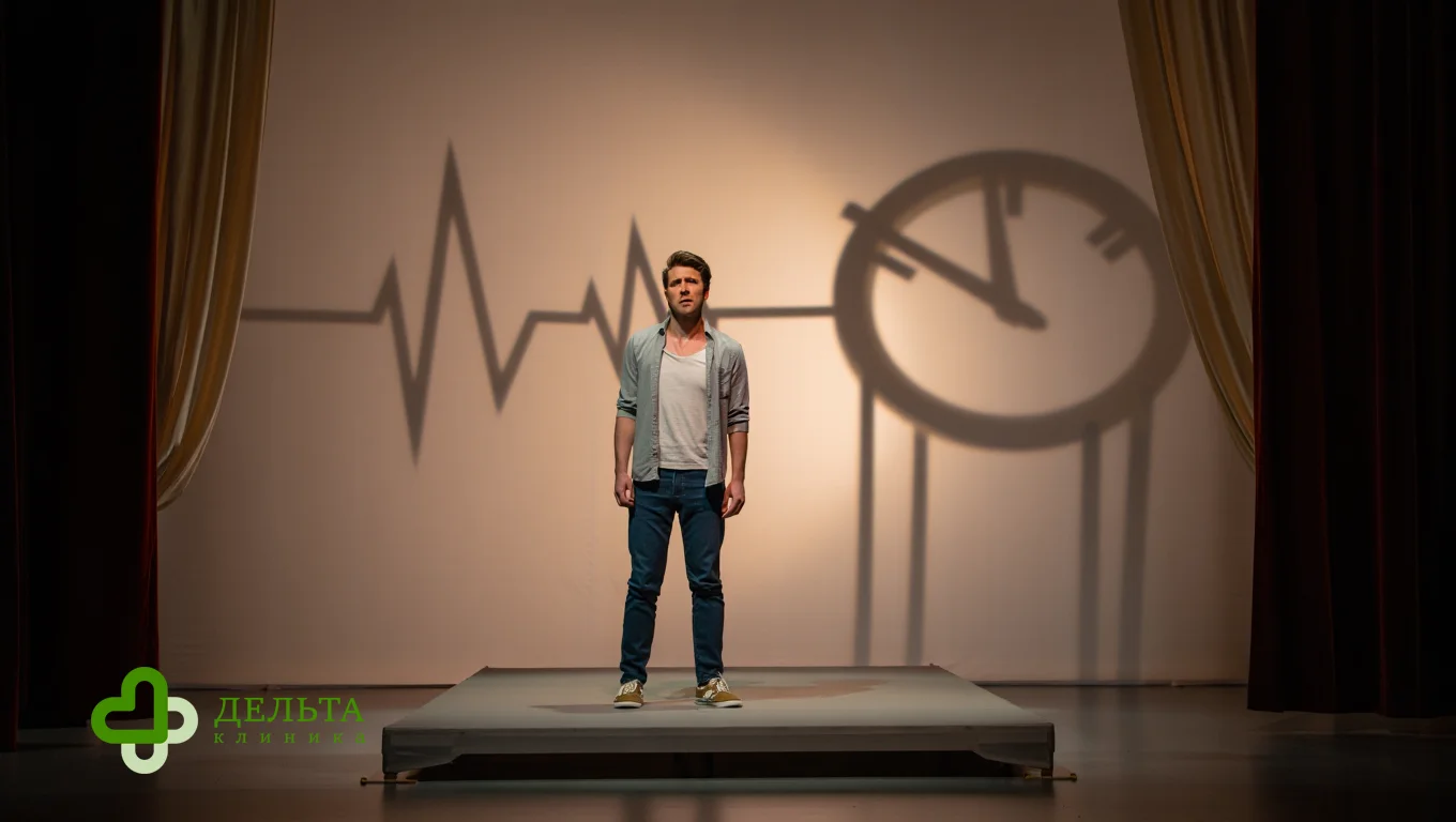 Театральное преувеличение ощущений при тревоге